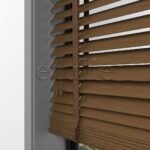 50 MM BASSWOOD Dark Oak Ahşap Jaluzi - Görsel 6