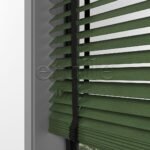 50 MM BASSWOOD Yeşil Ahşap Jaluzi - Görsel 7