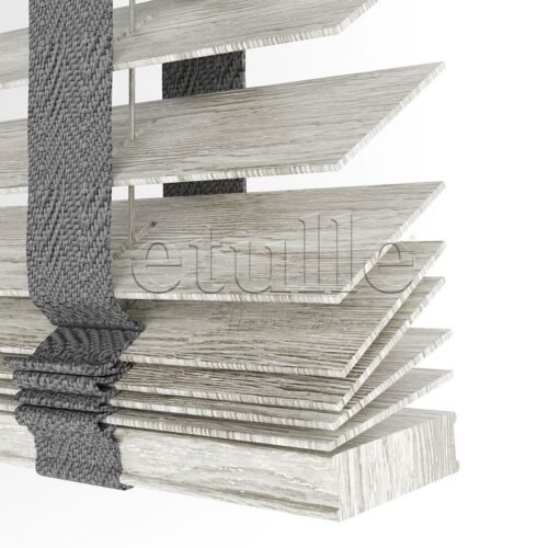 50 MM FOAXWOOD Greyish Ahşap Jaluzi