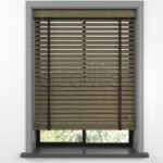 50 MM LUXURY WOOD Khaki Ahşap Jaluzi - Görsel 2