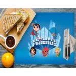DC Super Friends Çocuk Servis Takımı – 4’lü Renkli Kahraman Seti 30x50 cm - Görsel 2