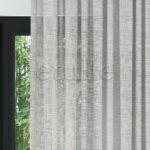 Açık Gri Keten Çizgi Efekli Kalın Dökümlü Düz Tül Perde | Torin
