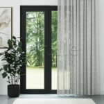 Açık Gri Keten Çizgi Efekli Kalın Dökümlü Düz Tül Perde | Torin - Görsel 2