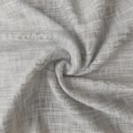 Açık Gri Keten Çizgi Efekli Kalın Dökümlü Düz Tül Perde | Torin - Görsel 6
