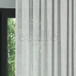 Açık Gri Modern Petek Dokulu Keten Efekli Dökümlü Düz Tül Perde | Soleil