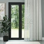 Açık Gri Natural Efekt İplikli Keten Düz Tül Perde | Lyall - Görsel 2