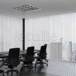 Açık Kahverengi - Kahverengi Çizgili PVC Dikey Perde - Görsel 2