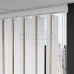 Açık Kahverengi - Kahverengi Çizgili PVC Dikey Perde - Görsel 5