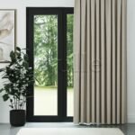 Açık Taş Rengi Mat Fitilli Kadife Fon Perde | Elvey - Görsel 2