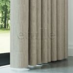 Açık Taş Rengi Mat Fitilli Kadife Fon Perde | Elvey - Görsel 4