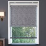 Antrasit Desenli Çiftli Stor Perde | Octavia - Görsel 2