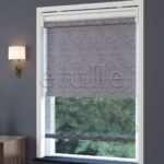 Antrasit Desenli Çiftli Stor Perde | Octavia - Görsel 3