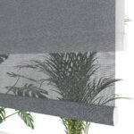 Antrasit Düz Çiftli Stor Perde | Saphira