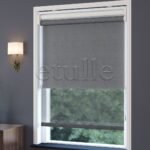 Antrasit Düz Çiftli Stor Perde | Saphira - Görsel 3