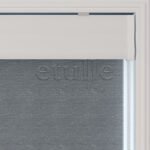 Antrasit Düz Çiftli Stor Perde | Saphira - Görsel 6