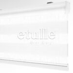 Beyaz Düz Zebra Perde | Arlo - Görsel 9