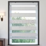 Beyaz Desenli Zebra Perde | Arroyo - Görsel 2