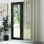 Bej Folded Keten Düz Tül Perde | Mistra - Görsel 3