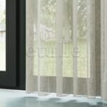 Bej Folded Keten Düz Tül Perde | Mistra - Görsel 4