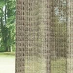 Bej Simli Modern Kalın Hasır Dekoratif File Düz Tül Perde |Traverse - Görsel 5