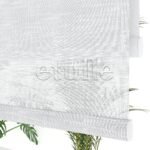 Beyaz Desenli Çiftli Stor Perde | Dauphine