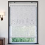 Beyaz Desenli Çiftli Stor Perde | Dauphine - Görsel 2