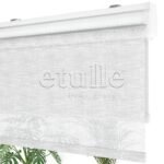 Beyaz Desenli Çiftli Stor Perde | Dauphine - Görsel 8