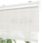 Beyaz Desenli Çiftli Stor Perde | Estella - Görsel 8