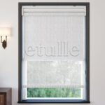 Beyaz Desenli Çiftli Stor Perde | Floris - Görsel 2