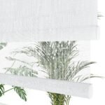 Beyaz Desenli Çiftli Stor Perde | Octavia