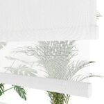 Beyaz Düz Çiftli Stor Perde | Saphira