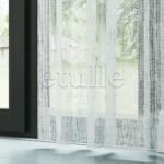 Beyaz File Zemin Kalın Keten Efekli Düz Tül Perde | Minos - Görsel 4