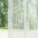 Beyaz File Zemin Kalın Keten Efekli Düz Tül Perde | Minos - Görsel 5