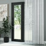Beyaz Folded Keten Düz Tül Perde | Mistra - Görsel 3