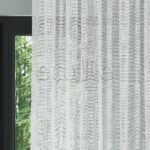 Beyaz Hasır Desenli Kalın Keten Dökümlü Düz Tül perde | Alta