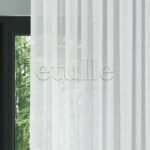 Beyaz İpek Dokulu Parlak Modern Düz Tül Perde | Cirrus