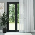 Beyaz İpek Dokulu Parlak Modern Düz Tül Perde | Cirrus - Görsel 2