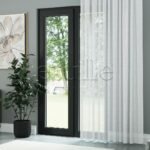 Beyaz İpek Dokulu Parlak Modern Düz Tül Perde | Cirrus - Görsel 3