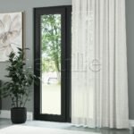 Beyaz Natural Efekt İplikli Keten Düz Tül Perde | Lyall - Görsel 3