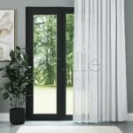 Beyaz Parlak Düz Dokulu Tül Perde | Jasper - Görsel 2