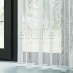 Beyaz Parlak Petek Desenli Düz Tül perde | Della - Görsel 4