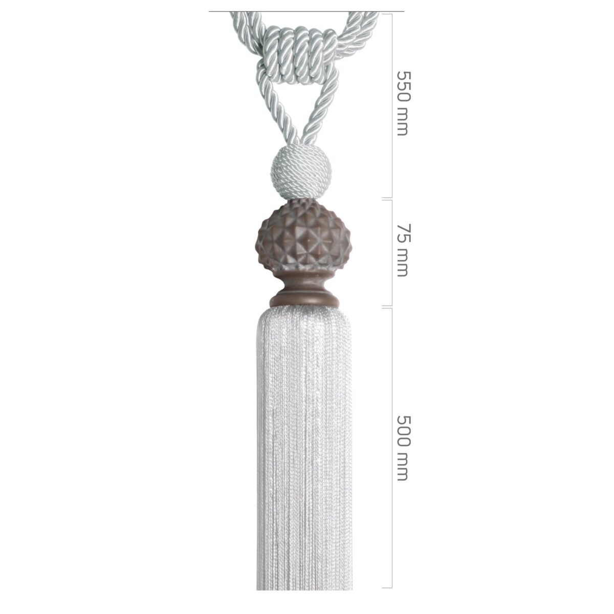 Braçol - Açık Kahve Krem Eskitme Metal - Elmas - Görsel 1