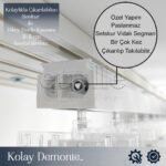 Cadena - Düz Dikey Tül Perde - Görsel 11