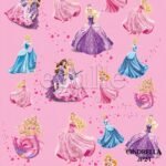 Cindrella - Çocuk Odası Dikey Tül Perde - Görsel 11