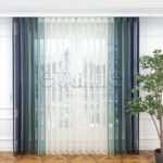 City çizgili dikey tül perde – çağdaş çizgili tül perde tasarımı