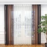 Columbia çizgili dikey tül perde – modern ve şık tül perde modeli