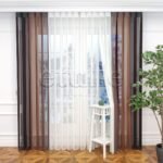 Columbia - Çizgili Dikey Tül Perde - Görsel 3