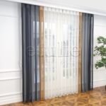 Cosmos - Çizgili Dikey Tül Perde - Görsel 11