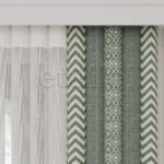 Devon King - Baskılı Dikey Tül Perde - Görsel 6