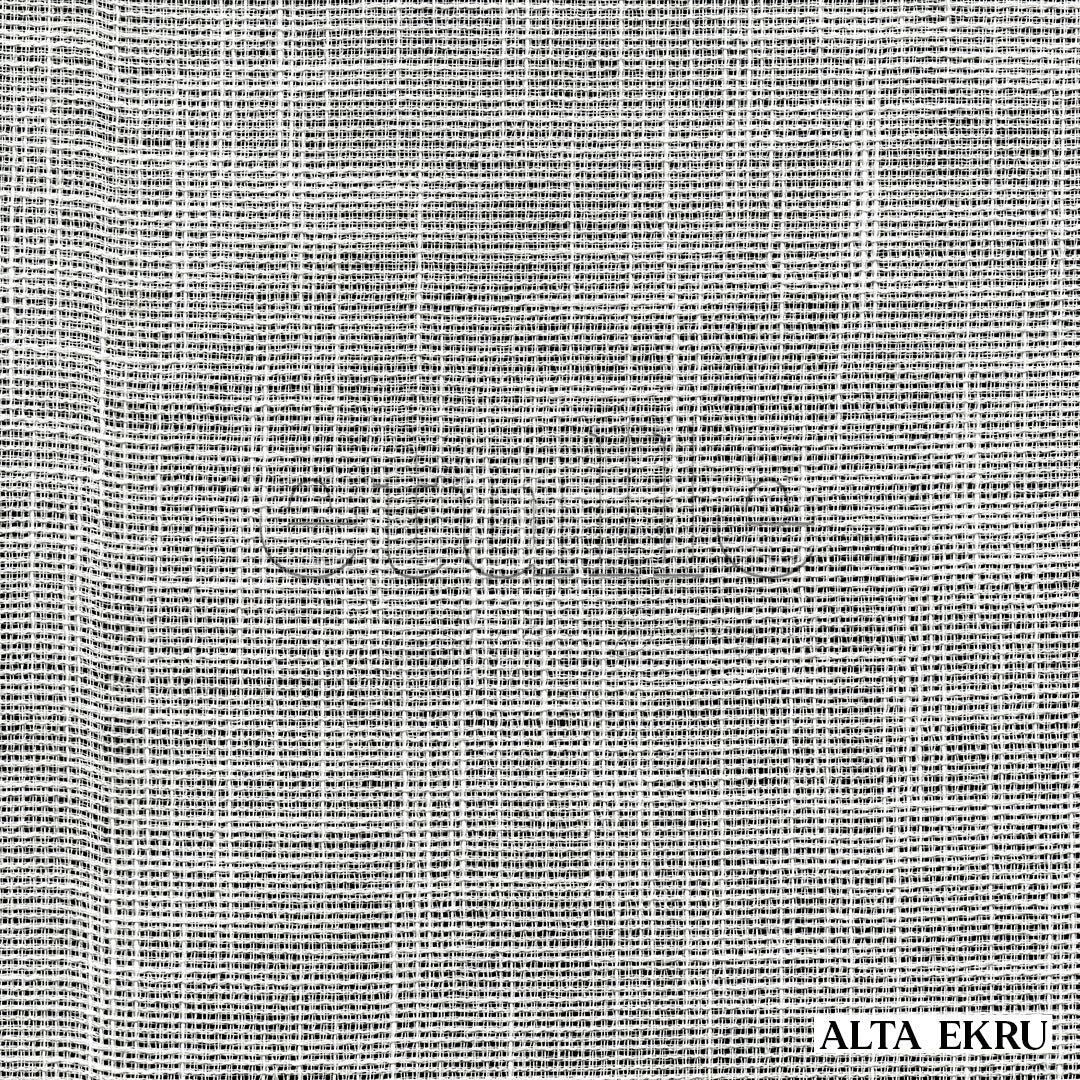 Ekru Hasır Desenli Kalın Keten Dökümlü Düz Tül perde | Alta - Görsel 6